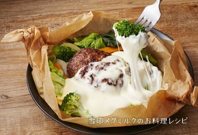 野菜たっぷりチーズフォンデュハンバーグ