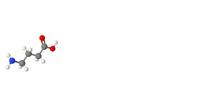 GABAは、自然界に幅広く存在するアミノ酸の一種で、抑制性の神経伝達物質として働くことが確認されています。